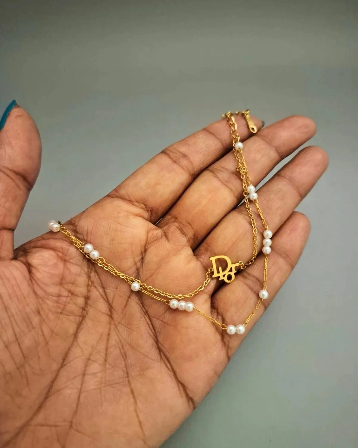 Zevarly Ambalika Gold Plated Anti Tarnish Bracelet - Image 3