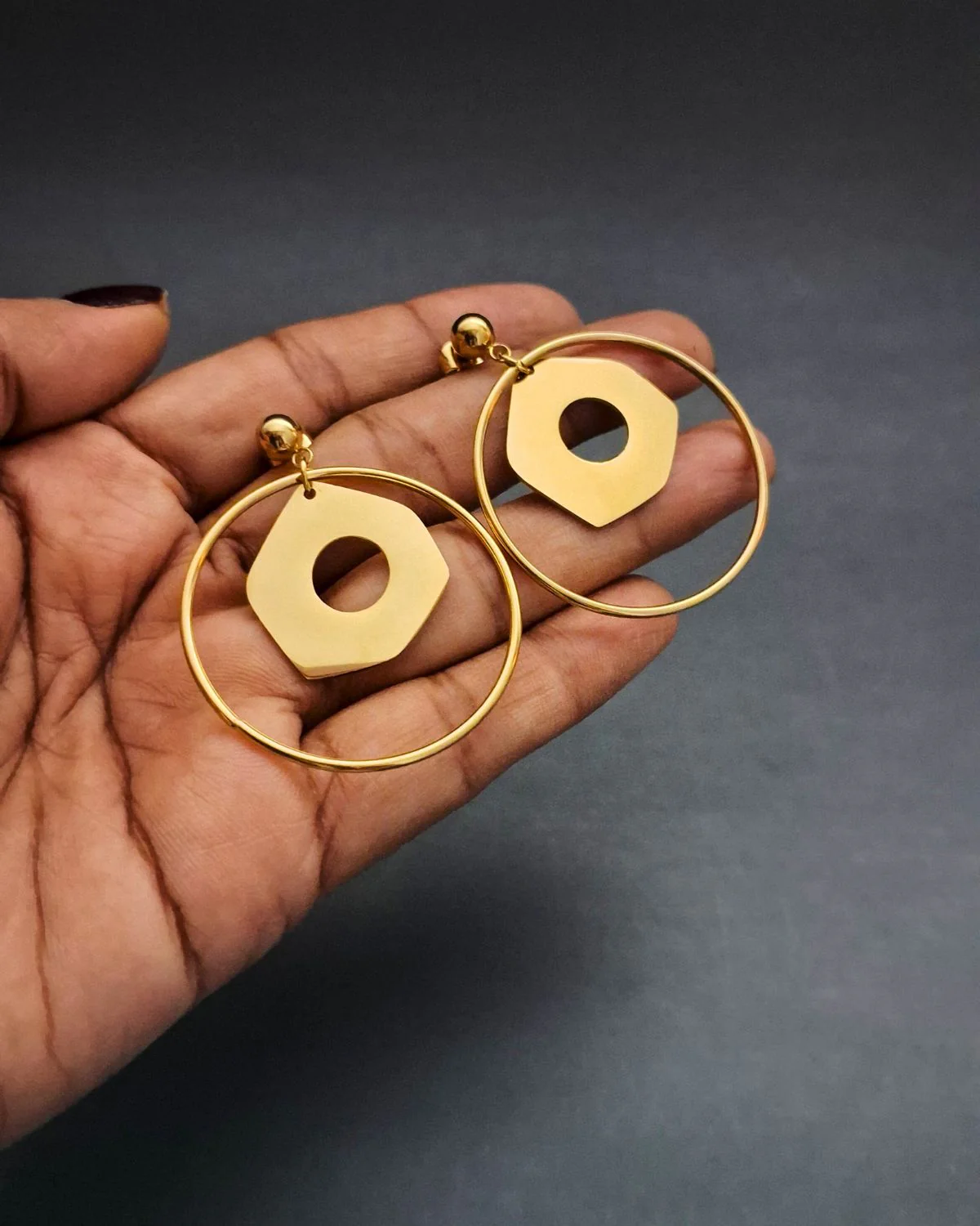 Zevarly Giaara Charm Anti Tarnish Earrings - Image 2