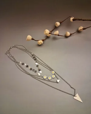 Zevarly Misha Anti Tarnish Chain Layered Neck Piece