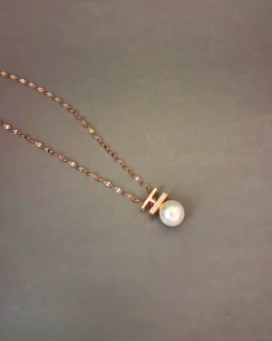 Zevarly Jiva Rose Gold Plated Anti Tarnish Pendant