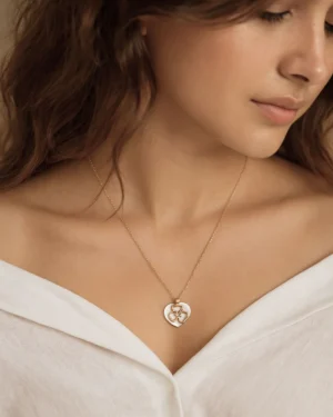 Zevarly Kashika Gold Plated Anti Tarnish Pendant