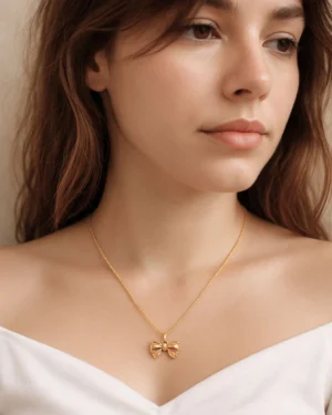 Zevarly Meena Gold Plated Anti Tarnish Pendant