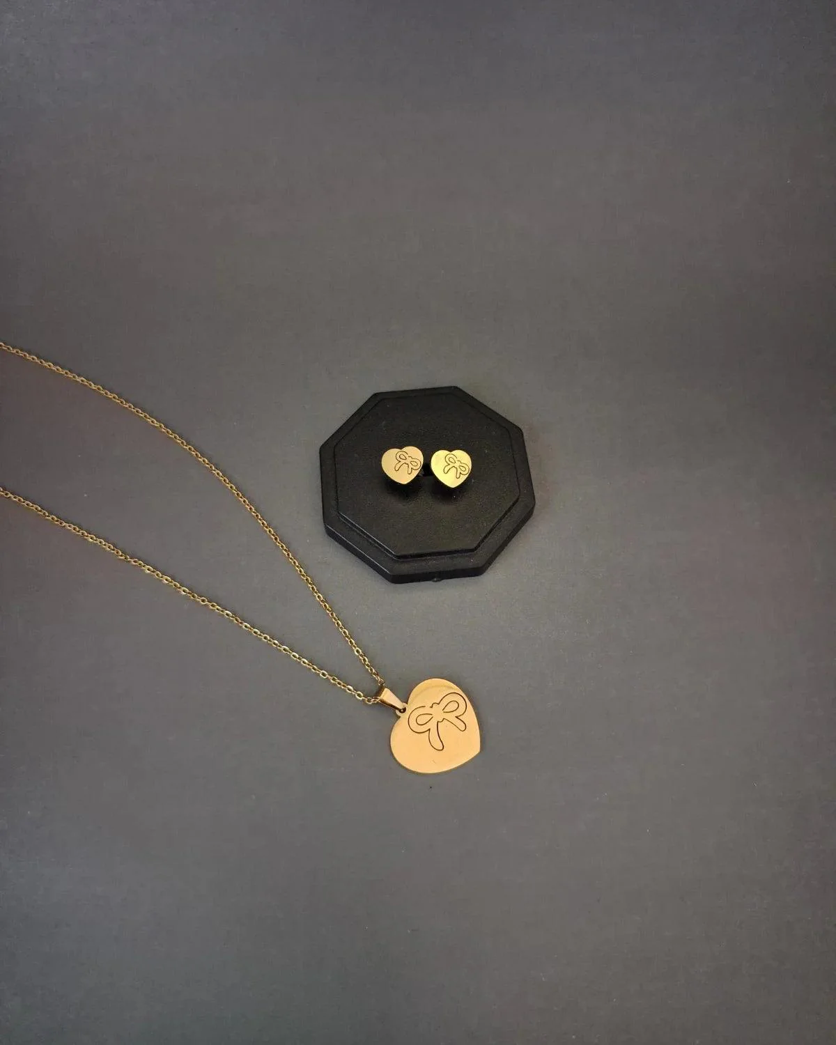 Zevarly Muskan Gold Plated Anti Tarnish Pendant Set - Image 4