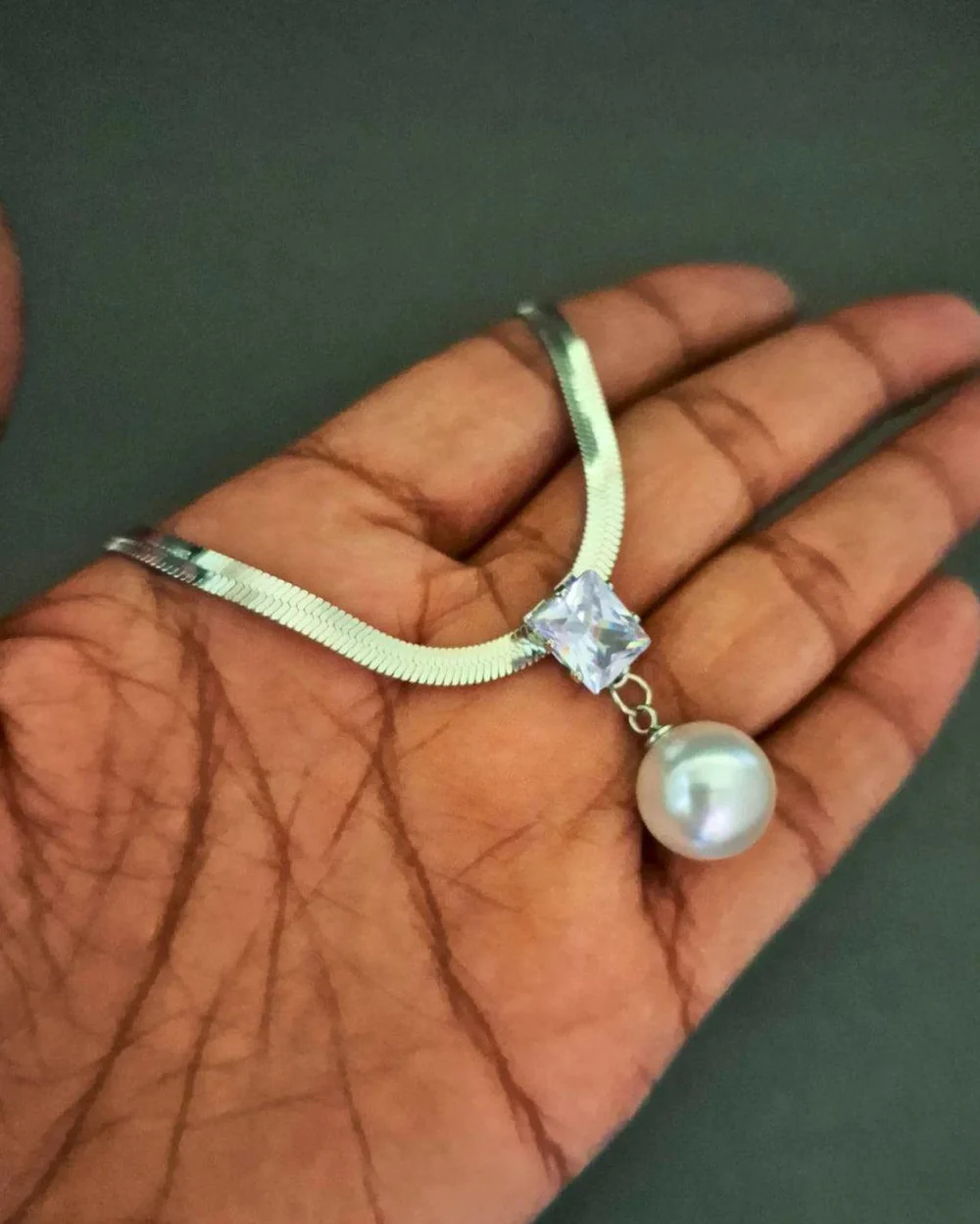 Zevarly Zara Silver Plated Anti Tarnish Pendant - Image 3